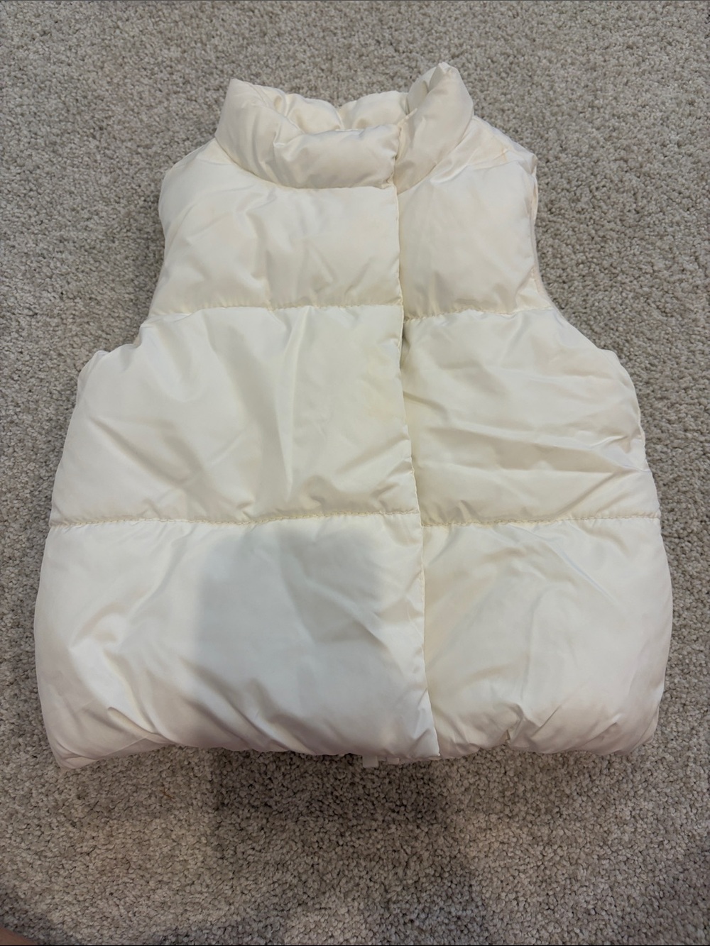 Kids White Puffer Vest - Brand Unspecified